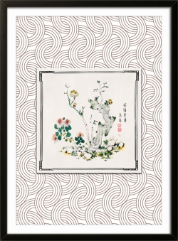 Flowering Plum and Chrysanthemum